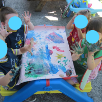 peinture à huit mains