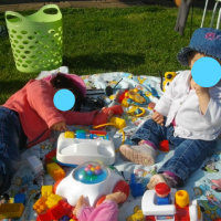 sorti au parc pour bébé